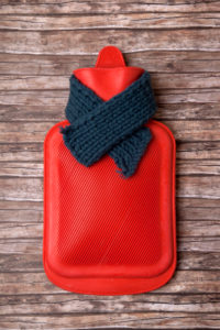 Hot-water bottle, scarf, medicine, health Hot-water bottle, scarf, medicine, health